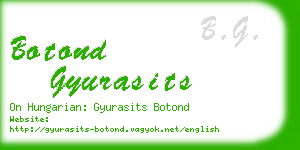 botond gyurasits business card